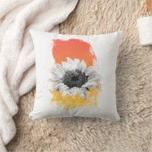 水彩ひまわり クッション (ブランケット)