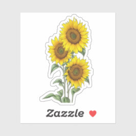 水彩ひまわり シール