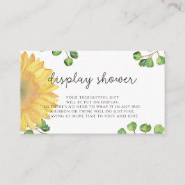 水彩ひまわり ディスプレイシャワー エンクロージャーカード