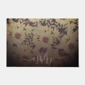 水彩ひまわり ドアマット (正面)