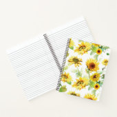 水彩ひまわり ノートブック (内部)