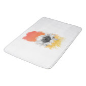 水彩ひまわり バスマット (アングル)