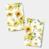 水彩ひまわり バッジ (正面＆裏面)