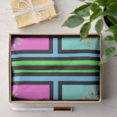 水彩ひまわり&ピンクの花模様デコページ 薄葉紙 (ギフト)