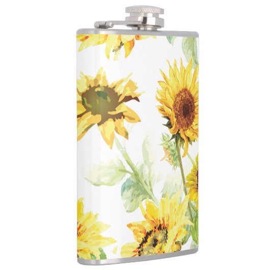 水彩ひまわり フラスク (右)
