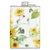 水彩ひまわり フラスク (裏面)