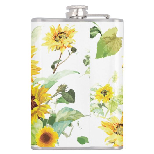 水彩ひまわり フラスク (裏面)