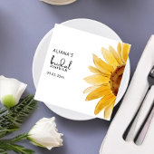 水彩ひまわり ブライダルシャワーナプキン スタンダードカクテルナプキン