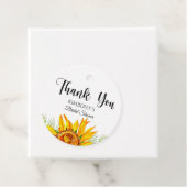 水彩ひまわり ブライダルシャワー ギフトタグ フェイバータグ (インサイチュ)