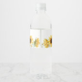 水彩ひまわり ペットボトルラベル (裏面)