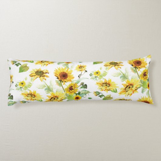 水彩ひまわり ボディピロー (裏面)