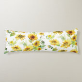 水彩ひまわり ボディピロー (正面)