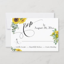 水彩ひまわり&ユーカリエレガントタイプ