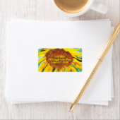 水彩ひまわり ラベル (インサイチュ)