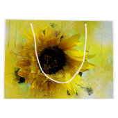 水彩ひまわり ラージペーパーバッグ (裏面)