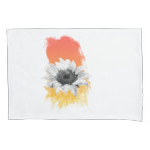 水彩ひまわり 枕カバー (正面)