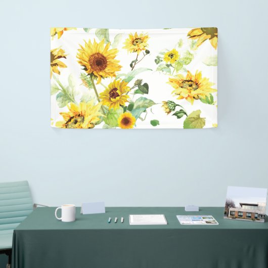 水彩ひまわり 横断幕 (トレードショー)
