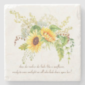 水彩ひエレガントまわり引用文石コースター ストーンコースター (正面)