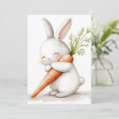 水彩ふわふわバニーニンジン愛 案内状 (スタンド正面)