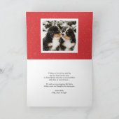 水彩ほおらどりリース ハッピー・ニュー・イヤー写真 シーズンカード (内部)