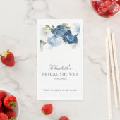 水彩ほこりっぽいブルーフローラブライダルシャワー (インサイチュ)