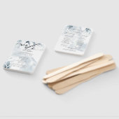 水彩ほこりっぽい青い紅葉Dawna2 ハンドファン (組立なし)