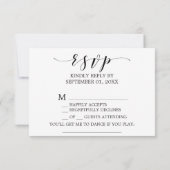 水彩ほっぺと金の歌のリクエスト　出欠お知らせカード 出欠カード (裏面)