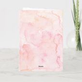 水彩ほっぺの花イースター写真 シーズンカード (裏面)