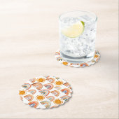 水彩ぼお洒落ほ虹と太陽  ペーパーコースター (インサイチュ)