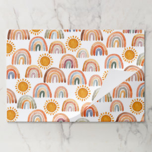 水彩ぼお洒落ほ虹と太陽 ペーパーパッド