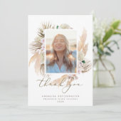 水彩ぼほ写真卒業ありがとう サンキューカード (スタンド正面)