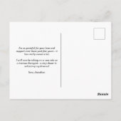 水彩ぼほ写真卒業サンキューポストカー ポストカード (裏面)