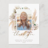 水彩ぼほ写真卒業サンキューポストカー ポストカード (正面)