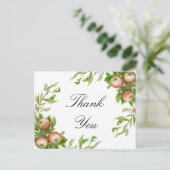 水彩りんごサンキューカード ポストカード (スタンド正面)