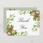 水彩りんごサンキューカード ポストカード (正面/裏面)