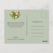 水彩りんごサンキューカード ポストカード (裏面)