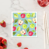 水彩りんご模様 スタンダードカクテルナプキン (インサイチュ)