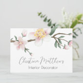 水彩りんご花 招待状 (スタンド正面)