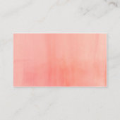 水彩りオレンジのベイビーシャワー　愛らしい小さな桃 エンクロージャーカード (裏面)