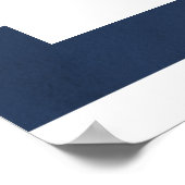 水彩をテーマ航海のにしたフローラブライダルシャワー ポスター (角)