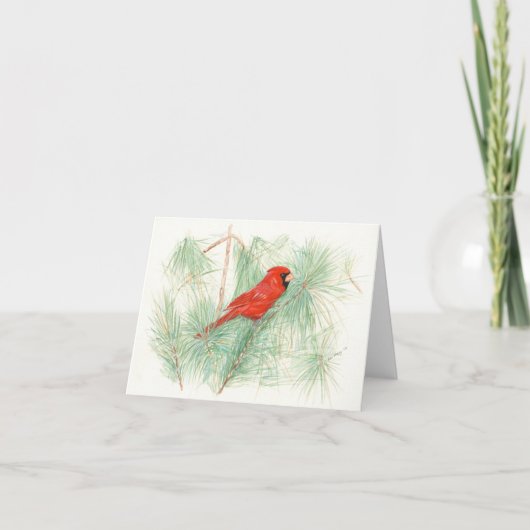 水彩をモチーフにした折り畳みグリーティングカード カード (正面)