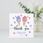 水彩アイスクリームありがとうごちそうさま サンキューカード (スタンド正面)