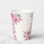 水彩アイスクリームの花嫁シャワー紙皿 紙コップ (裏面)