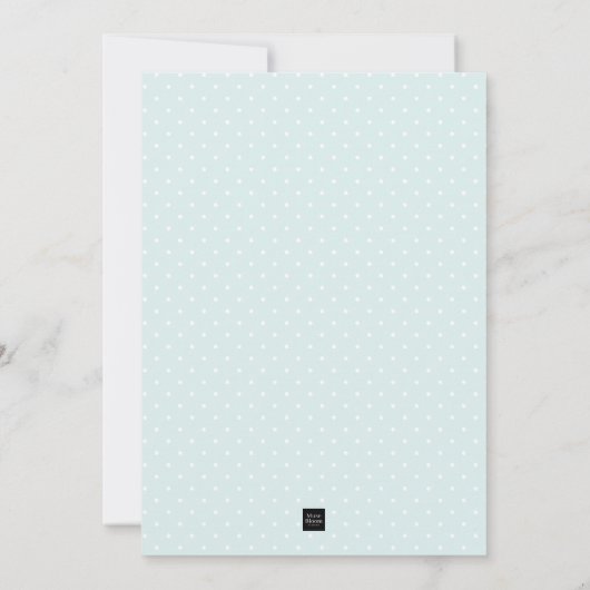 水彩アイスクリームケーキ誕生パーティー 招待状 (裏面)