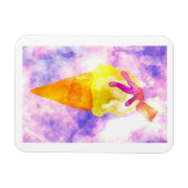 水彩アイスクリームコーン マグネット (横)