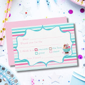 水彩アイスクリームサンデ誕生日フィル感謝していイン サンキューカード