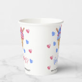 水彩アイスクリームジェンダー表示 紙コップ (左)