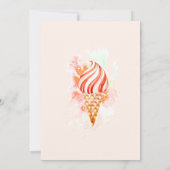 水彩アイスクリームスターバースデーパーティー 招待状 (裏面)