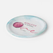 水彩アイスクリームファースト・バーチデイ ペーパープレート (アングル)