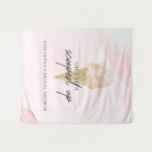 水彩アイスクリームブライダルシャワー写真の背景 タペストリー (正面(横))